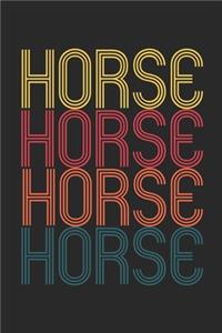 Vintage Horse Notebook - Retro Equestrian Journal - Equestrian Gift - Horse Riding Diary