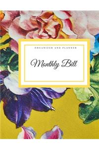 Monthly Bill Organizer and Planner