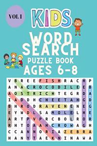 Kids Word Search Puzzle Book for Ages 6-8
