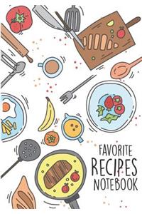 Favorite Recipes Notebook