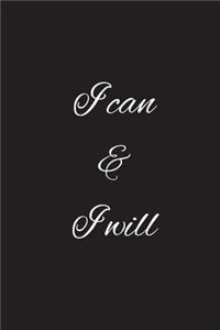 I Can & I Will