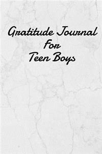 Gratitude Journal for Teen Boys