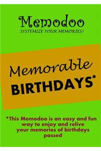 Memodoo Memorable Birthdays