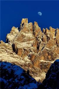 View of the Moon Over the Dolomites Journal