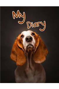 My Diary: 105 Lined Pages, Large Size Book 8 1/2" x 11"