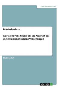 Nonprofit-Sektor als die Antwort auf die gesellschaftlichen Problemlagen