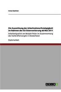 Die Auswirkung der Arbeitnehmerfreizügigkeit im Rahmen der EU-Osterweiterung ab Mai 2011
