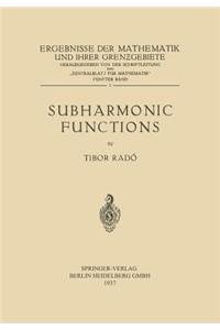 Subharmonic Functions