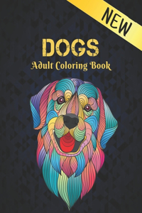 Dogs Adult Coloring Book