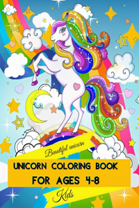 Unicorn Coloring Book for Kids ages 4-8
