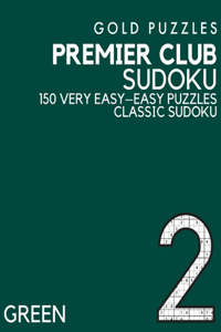 Gold Puzzles Premier Club Sudoku Green Book 2
