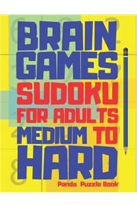 Brain Games Sudoku Books For Adults Medium To Hard