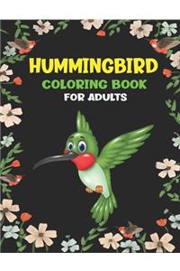 Hummingbird Coloring Book for Adults