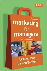 Marketing for managers