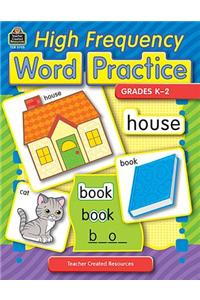 High Frequency Word Practice, Grades K-2