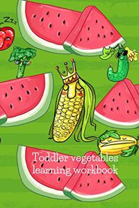Toddler vegetables learning workbook vegetables