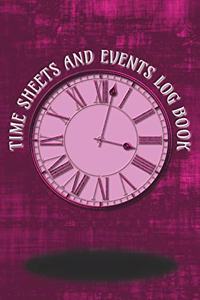 Time Sheets and Events Log Book