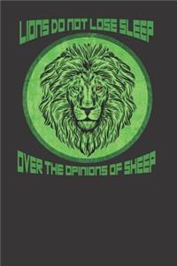 Lion Wild Animal Notebook Journal