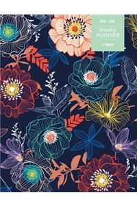 2019 - 2020 - Weekly Planner - 17 Months