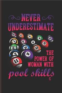 Never Under Estimate the Power of Woman with Pool Skill