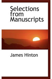 Selections from Manuscripts