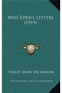 Miss Eden's Letters (1919)