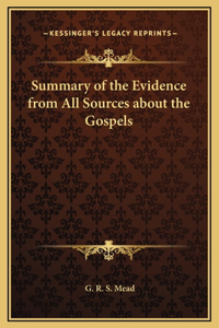 Summary of the Evidence from All Sources about the Gospels