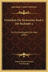 Verzeichnis Der Stichworter, Book 1, Der Buchstabe a