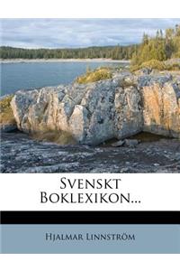 Svenskt Boklexikon...