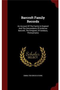 Barcroft Family Records