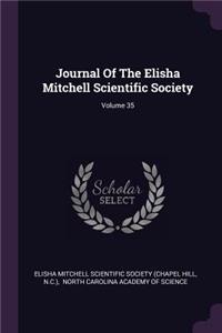 Journal Of The Elisha Mitchell Scientific Society; Volume 35