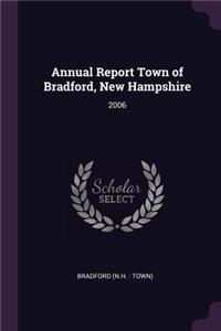 Annual Report Town of Bradford, New Hampshire