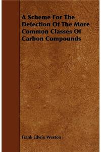 A Scheme For The Detection Of The More Common Classes Of Carbon Compounds