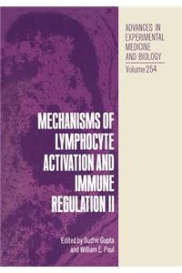 Mechanisms of Lymphocyte Activation and Immune Regulation II