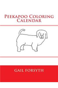 Peekapoo Coloring Calendar