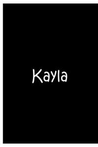 Kayla - Large Personalized Notebook / Extended Lined Pages / Soft Matte
