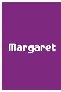 Margaret - Purple Notebook / Journal / Extended Lined Pages / Soft Matte