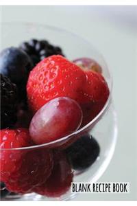 Blank Recipe Book - Strawberry Raspberry Blueberry (Cover)