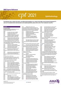 CPT 2021 Express Reference Coding Card: Ophthalmology