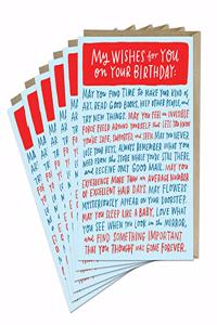 6-Pack Em & Friends Wishes For Your Birthday Card