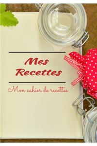 Mon cahier de recettes