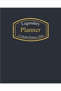 Legendary Planner, 12 Month Planner 2020