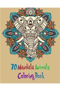 70 Mandala Animals Coloring Book