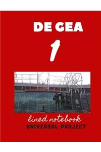 1 DE GEA lined notebook