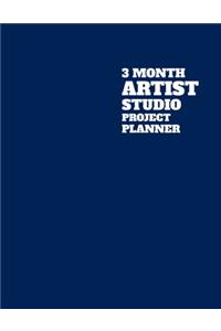 3 Month Artist Studio Project Planner