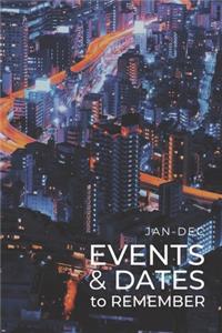 JAN-DEC Events & Dates to Remember