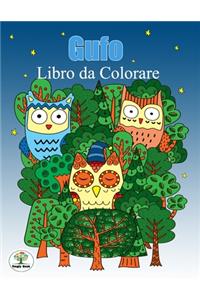 Gufo libro da colorare
