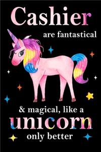 Cashier are fantastical & magical, like a unicorn only better, employee appreciation notebook