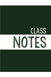 Hunter Green Class Notebook