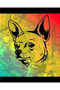 Chihuahua Color Burst Notebook